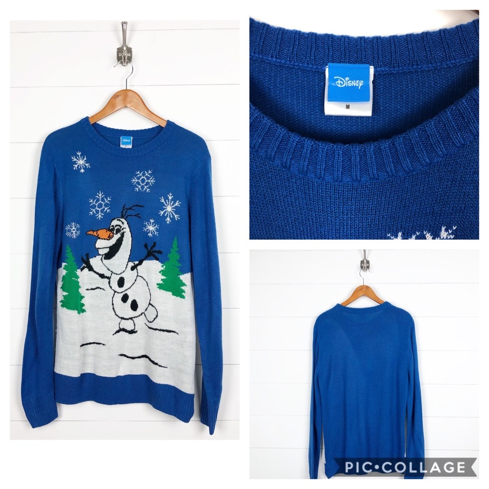 ~ Disney Olaf ~ Blue Christmas Sweater